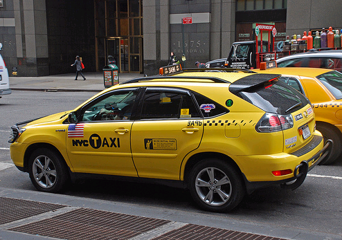 Lexus RX 400h als Taxi in New York