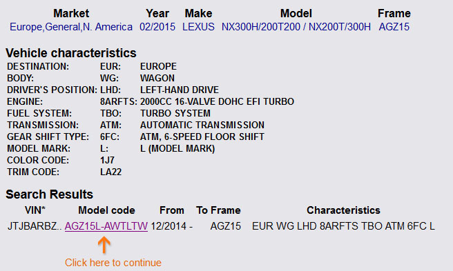 Lexus vin decoder